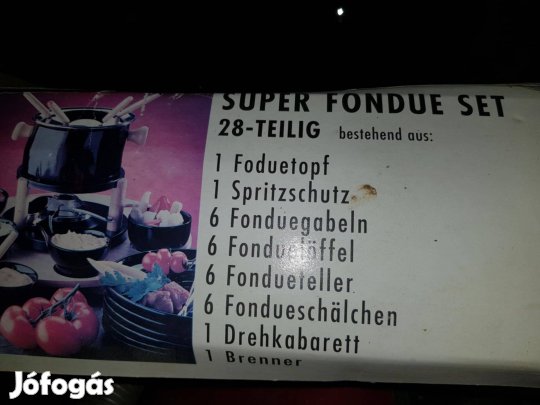 Eladó új! hiányos fondue szett