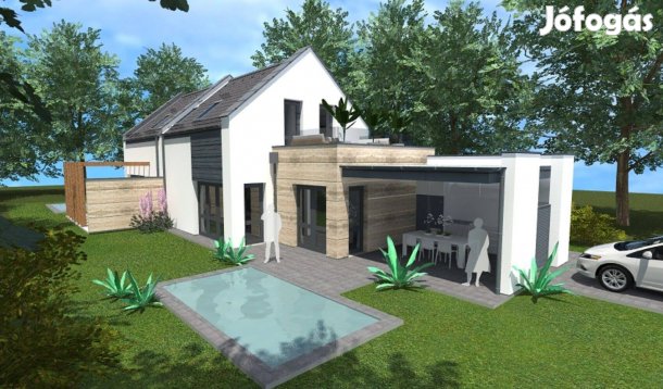 Eladó új építésű, medencés ikerház Vonyarcvashegyen