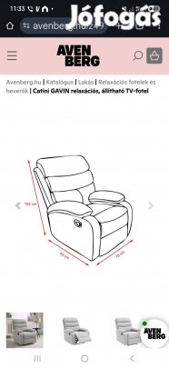 Eladó új fotel