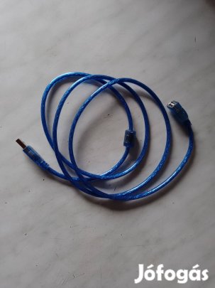 Eladó új kék usb hosszabbító vezeték 1.4méter Zalaegerszegen
