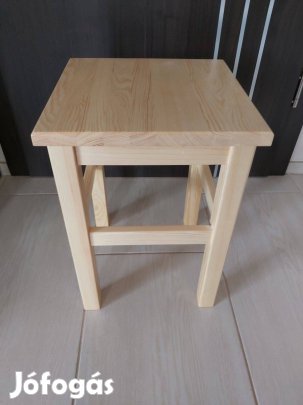 Eladó új tömör borovi fenyőből készült masszív gyönyörű hokedli