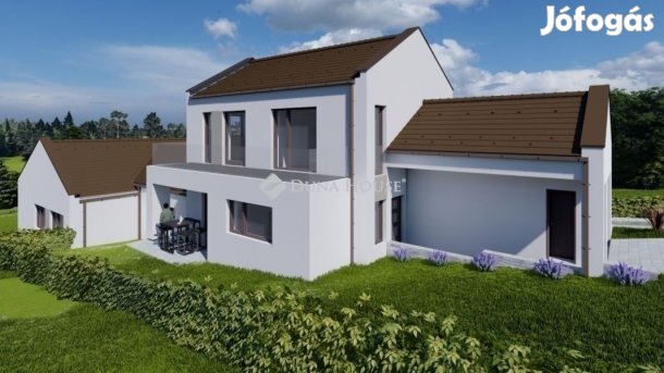 Eladó újépítésű ikerház Veresegyházon, Hegyekben