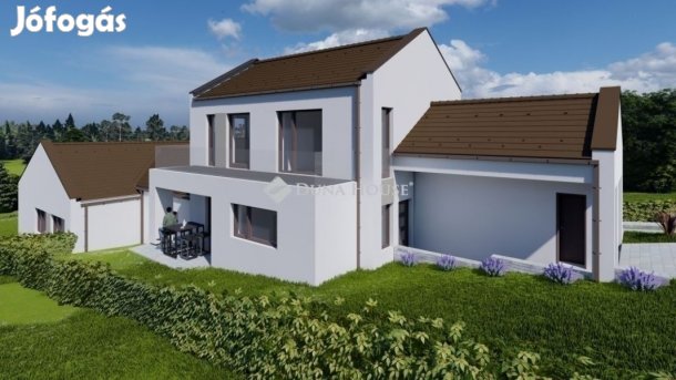 Eladó újépítésű ikerház Veresegyházon, Hegyekben
