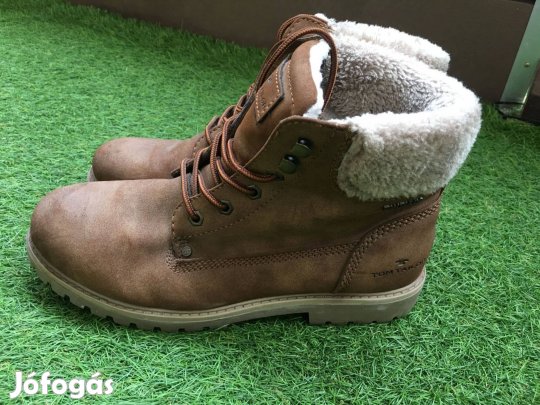 Eladó újszerű Tom Tailor barna színű női bélelt bakancs