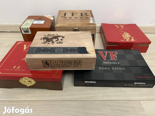 Eladó üres szivardobozok