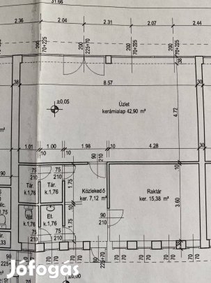 Eladó üzlethelyiség - Debrecen Belváros