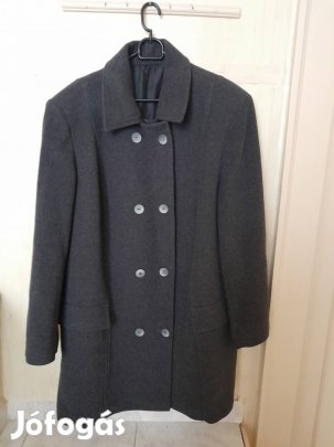 Eladó vadonatúj női gombos zsebes szövetkabát 