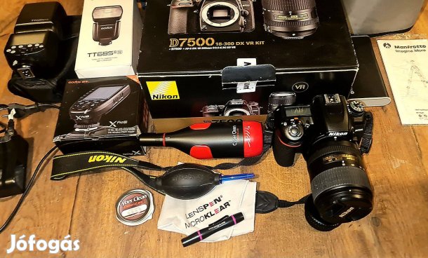 Eladó vagy Csere: Profi Nikon D7500 Szett + Teljes Felszerelés