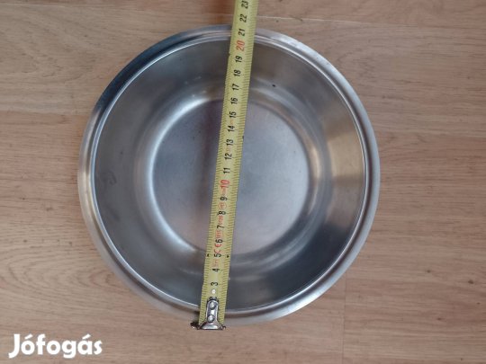 Eladó vastagfalú koracél házikedvenc etető edény Zalaegerszegen