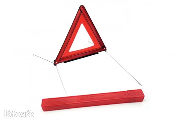Elakadásjelző Fényvisszaverős háromszög kompakt méret stabil talprész