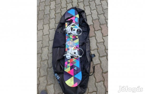 Elan 132 cm snowboard lap Ride Nitrane Contraband kötés , Salomon cipő