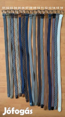 Elasztikus gumis fonott fém csatos öv