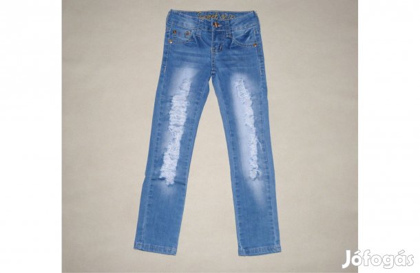 Elasztikus lány farmer nadrág 122