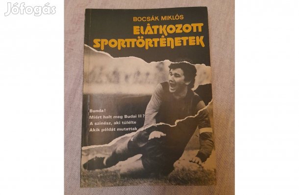 Elátkozott sporttörténet című könyv eladó