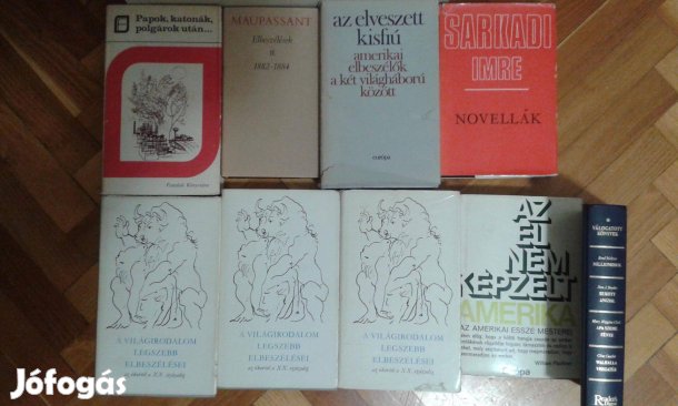 Elbeszélések: angol, amerikai, orosz kitűnő állapotban eladók