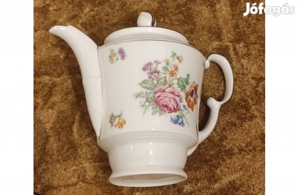 Elbogen jelzésű porcelán teáskanna 20cm