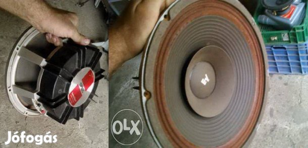 Electro Voice hangszóró 12", 18" páratlanul, E.V. driver párban