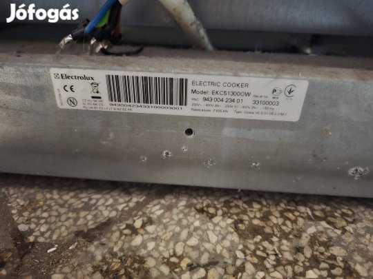 Electrolux Ekc51350OW tűzhely grillezős eladó