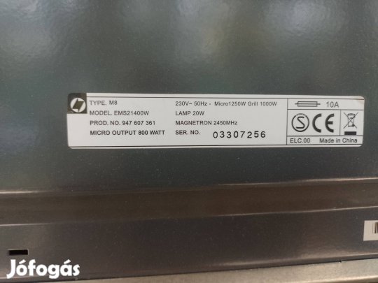 Electrolux mikrósütő