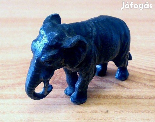 Elefánt apróság ónból, antik, miniatúra gyűjteménybe való darab