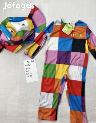 Elefánt jelmez, Elmer jelmez, állat jelmez, új DK141