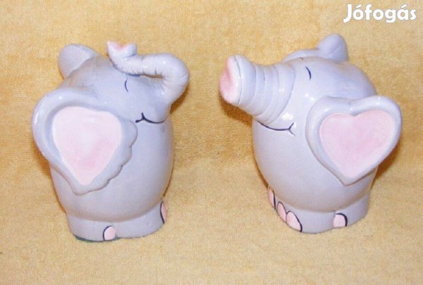 Elefánt könyvtámasz párban