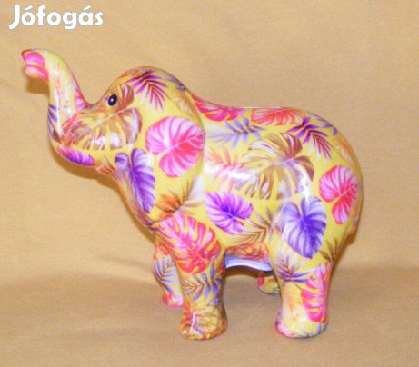 Elefánt porcelán persely