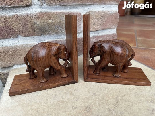 Elefántos könyvtámasz 2 db.