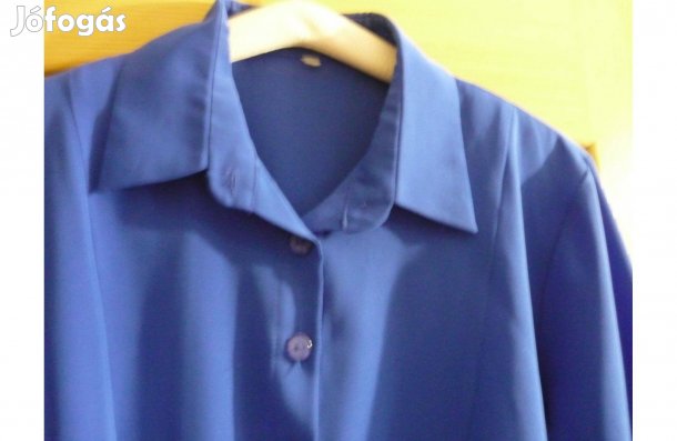 Elegáns 44-es sötétkék blúz