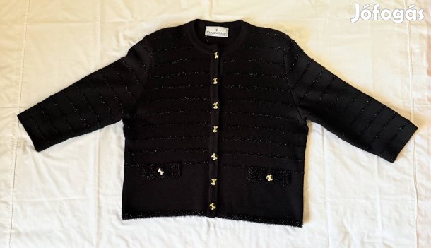 Elegáns Chassagnard franciai női kardigán pulóver 48 XL nagyméretű