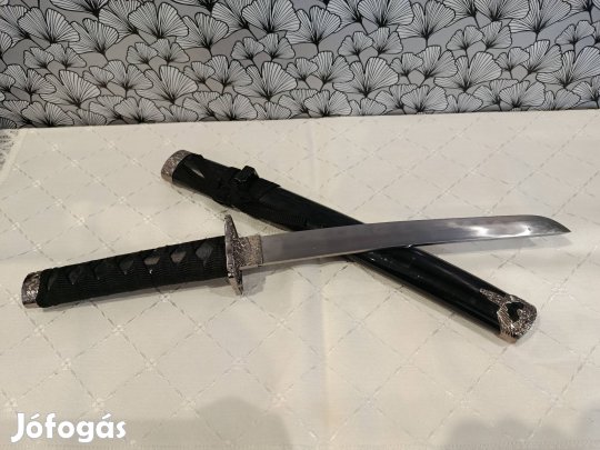 Elegáns Japán Tantó dísztőr fekete hüvellyel - Újszerű állapotban
