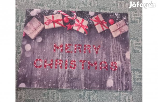 Elegáns Lábtörlő karácsonyi minta 80 x 60 cm - Új