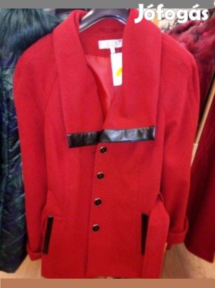 Elegáns Piros női Kabát nem csak Alkalmi