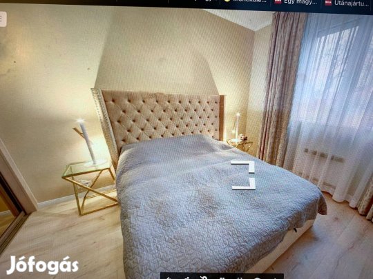 Elegáns, 2 db arany-fehér éjjeli asztalra való lámpa