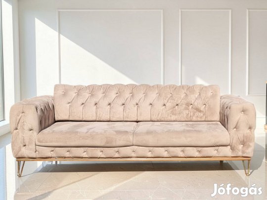 Elegáns, bézs-barna kanapé