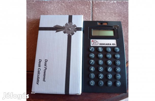 Elegáns, ívelt számológép 19 x 11 cm - Új