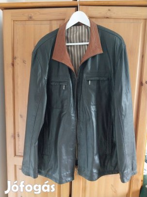 Elegáns, könnyű férfi bőrzakó Törökországból