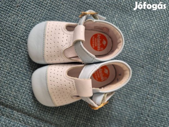 Elegáns bőr baba szandál keresztelőre, fiú 17-es (Andanines)