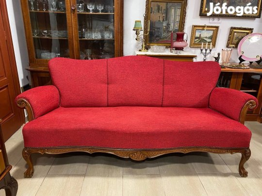 Elegáns chippendale 3 személyes kanapé