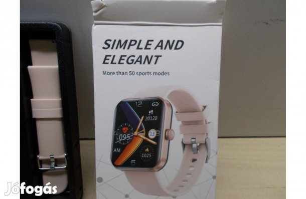 Elegáns és egyben egyszerű Okosóra fitness tracker beige szíj -Új-