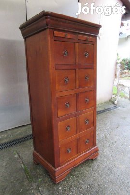 Elegáns és minőségi magas 6 fiókos komód-szekrény 117 cm magas