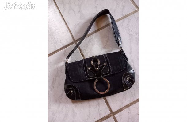 Elegáns fekete retikül 30 x 18 cm - Új