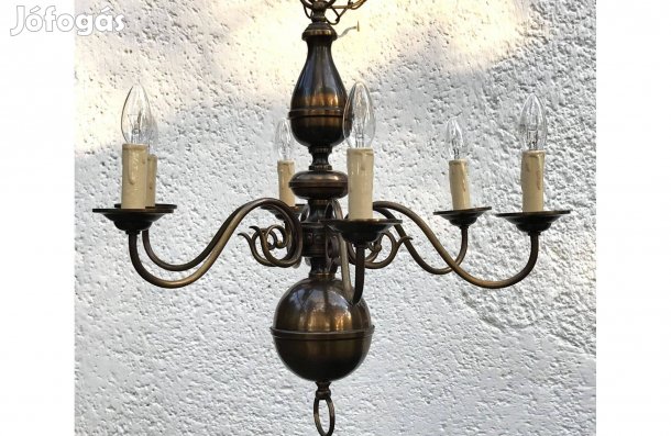 Elegáns hat karú flamand csillár