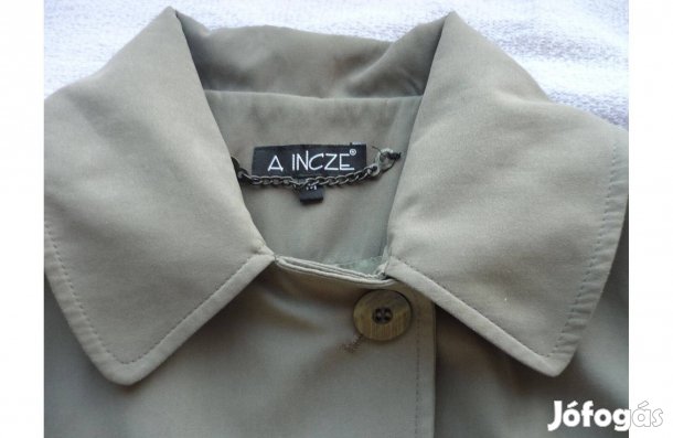 Elegáns hosszú átmeneti kabát M méretben