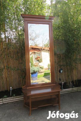 Elegáns jugendstil nagy tükör konzollal