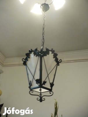 Elegáns kovácsoltvas mennyezeti lámpa