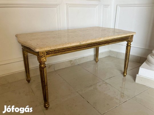 Elegáns márványlapos dohányzóasztal eladó