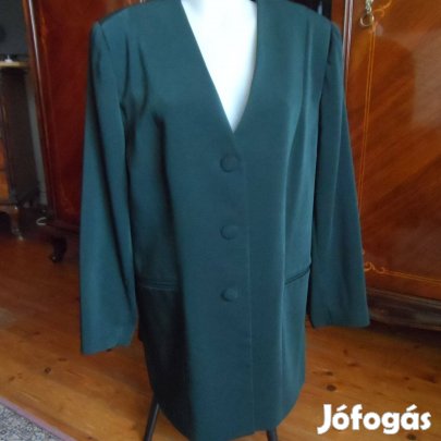 Elegáns mély zöld női zakó blézer 50-es