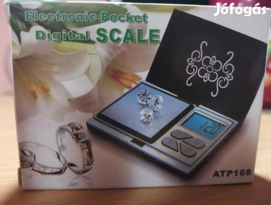 Elegáns mini ékszermérleg 200 g-ig Új