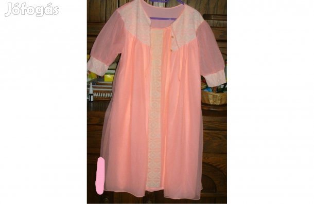 Elegáns műselyem köntös 38-40-es, 97 cm hosszú - Újszerű